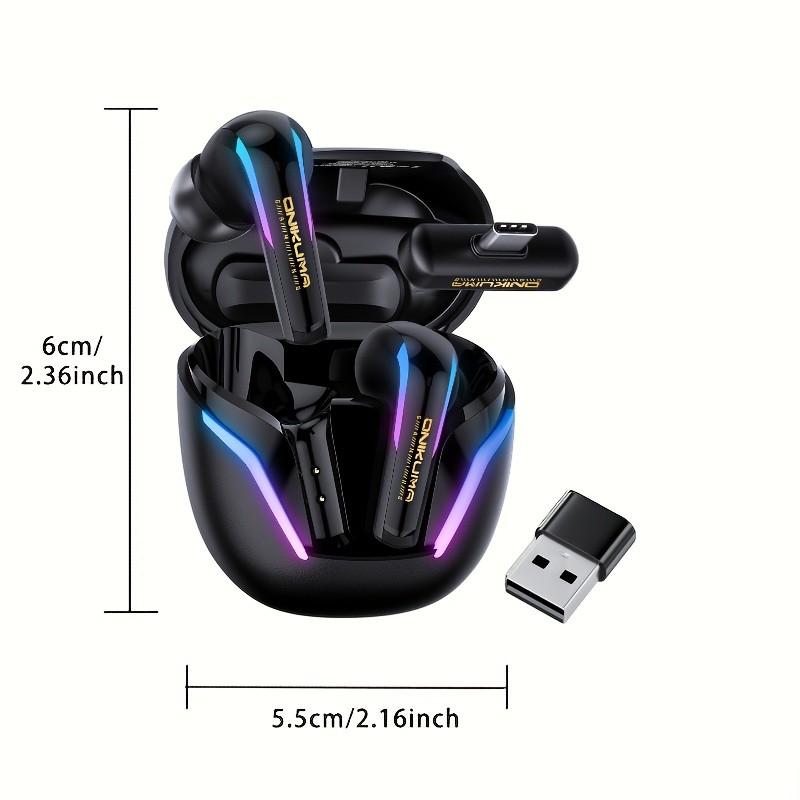 ONIKUMA Wireless Gaming Headset  Ultra-Low Latency, Precision 3D Sound, Enhanced Bass, LED Lighting