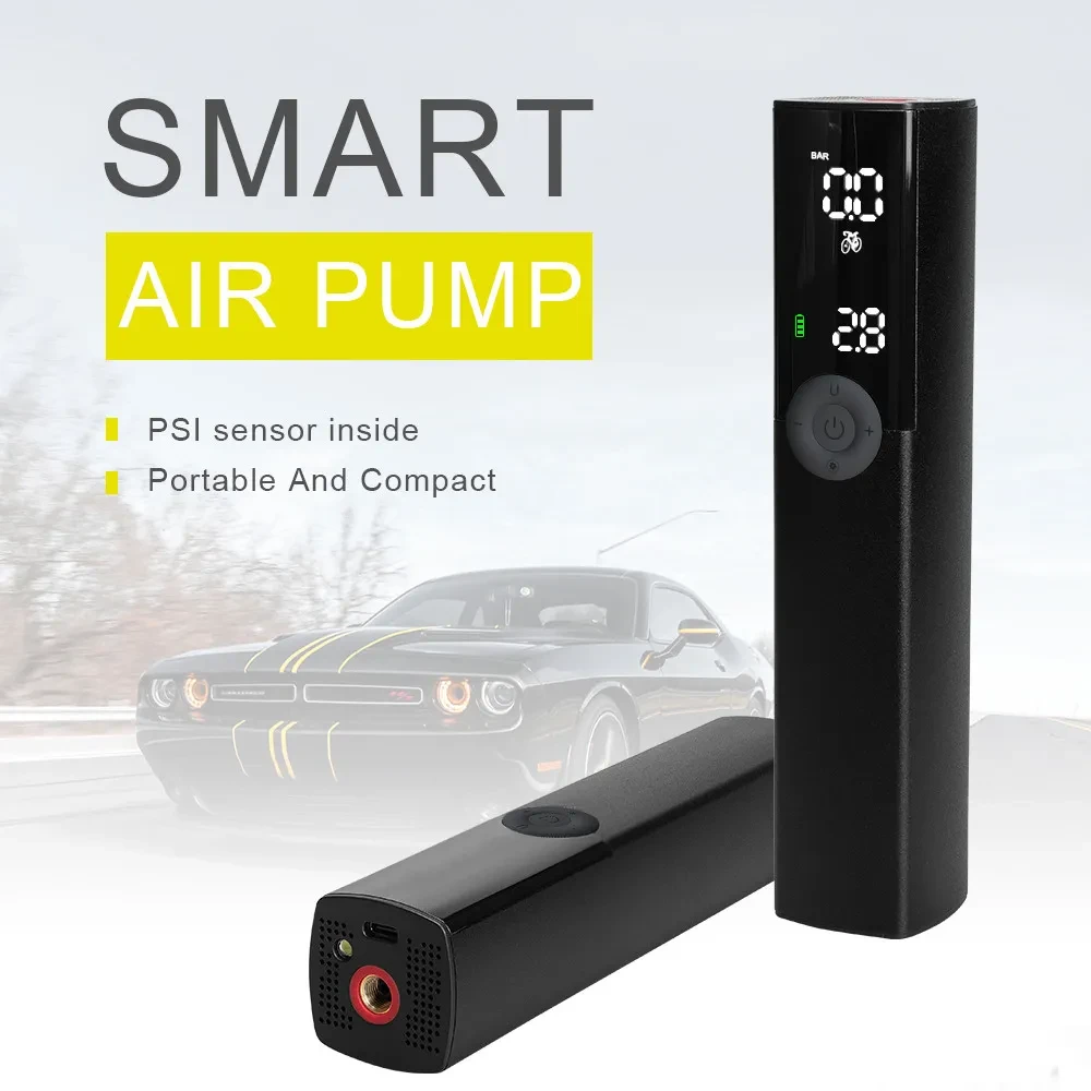 Smart Pump Bicycle Electric Pump Mountain Bike Road Bike High Win Electric Pump Inflatable