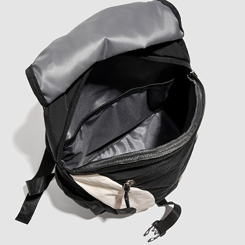 OGEHUAFEE Womens Lightweight Foldable Backpack  Casual Color Block Design, Adjustable Straps, Ideal for Travel & Shopping