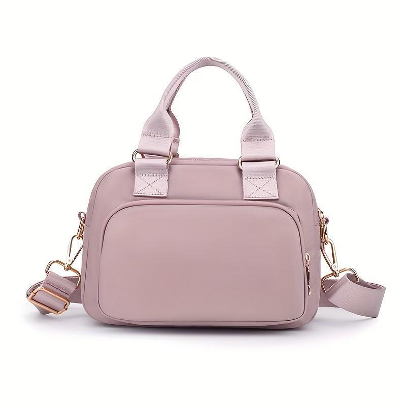 OGEHUAFEE Large Capacity Nylon Bag  Lightweight Travel Shoulder & Handbag with Removable Strap, Zipper Closure, Adjustable Straps, Casual Style