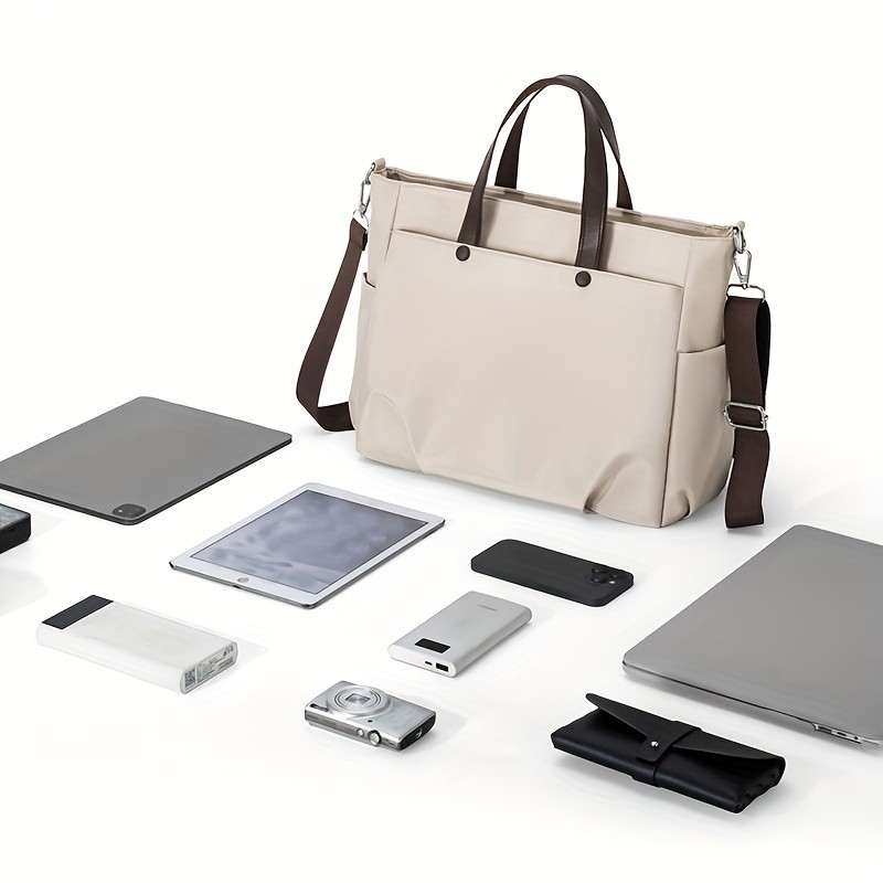 OGEHUAFEE Womens Casual Chic Laptop Handbag  Adjustable Shoulder Strap, Large Capacity, Ideal for Travel & Daily Use