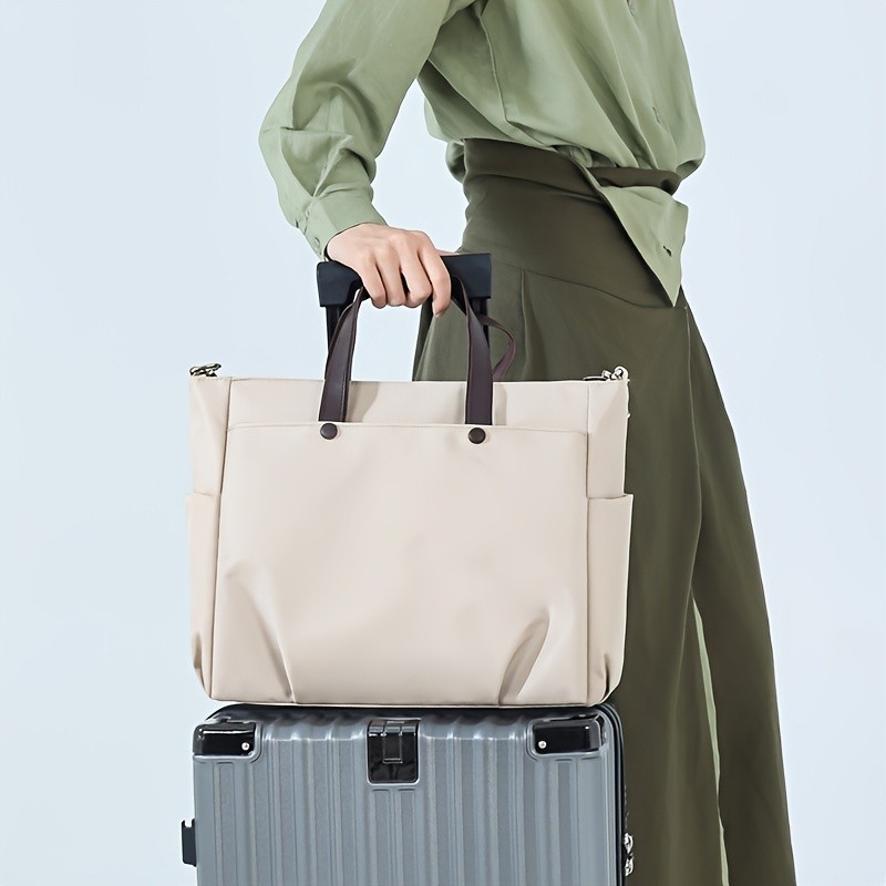 OGEHUAFEE Womens Casual Chic Laptop Handbag  Adjustable Shoulder Strap, Large Capacity, Ideal for Travel & Daily Use