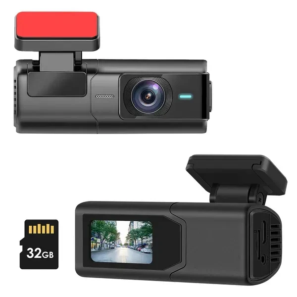 2K HD Front Dash Cam For Car With IPS Screen Night Vision Loop Recording Included 32G Storage Card 140 Wide Angle WiFi App Control Front Dashcam