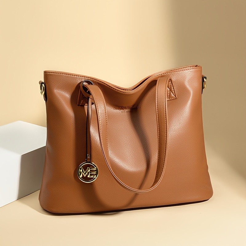 OGEHUAFEE High Quality Three-Piece Womens Handbag Set  Large Capacity PU Handbag, Ideal for Shopping, Parties, and Travel