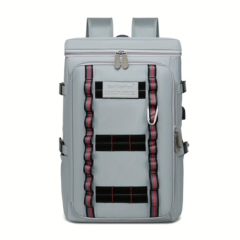 OGEHUAFEE Large Capacity Fashionable Mens Backpack  Multifunctional Outdoor Travel Backpack, Multi-Pocket Storage, Dry Wet Separation