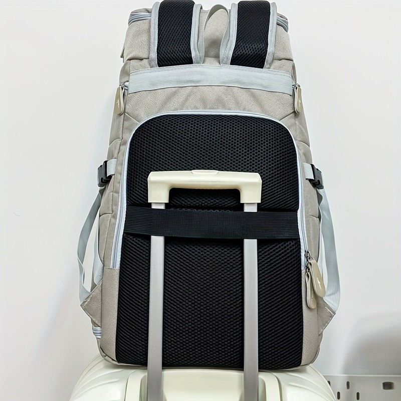 OGEHUAFEE Large Capacity Heavy-Duty Hiking Backpack Independent Shoe Compartment, Dry/Wet Separation, Multi-Zipper Pockets