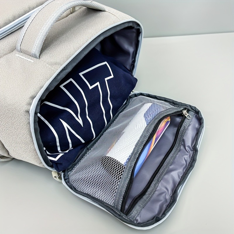 OGEHUAFEE Large Capacity Heavy-Duty Hiking Backpack Independent Shoe Compartment, Dry/Wet Separation, Multi-Zipper Pockets