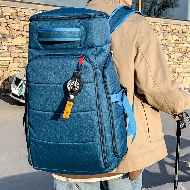 OGEHUAFEE Large Capacity Heavy-Duty Hiking Backpack Independent Shoe Compartment, Dry/Wet Separation, Multi-Zipper Pockets