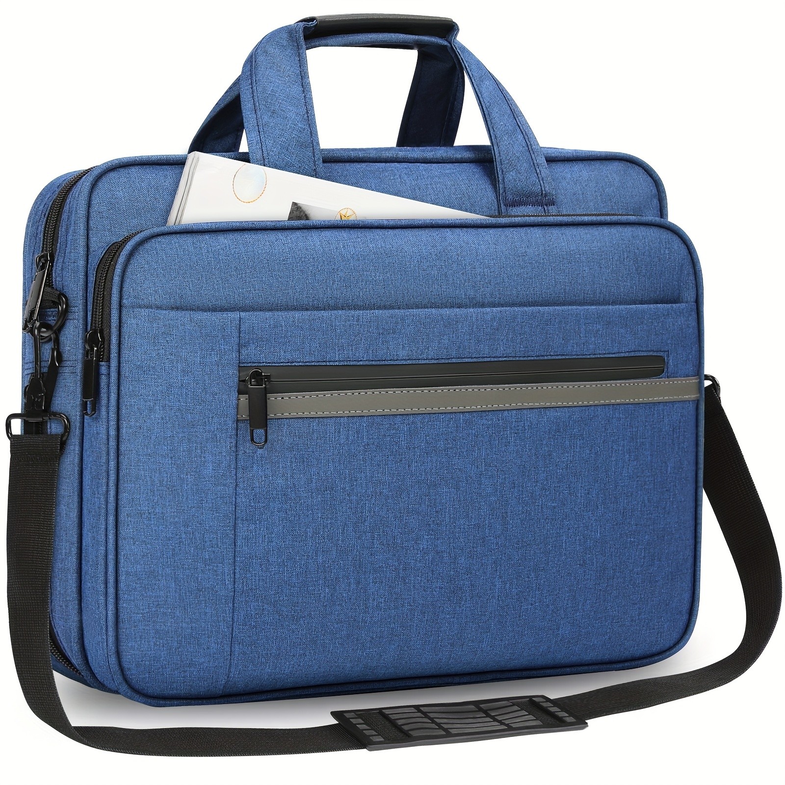 KTMOUW Laptop Briefcase for 15.6-inch Devices  Expandable Messenger Bag, Multiple Compartments, TSA-Compliant Design, Ideal for Business & Travel