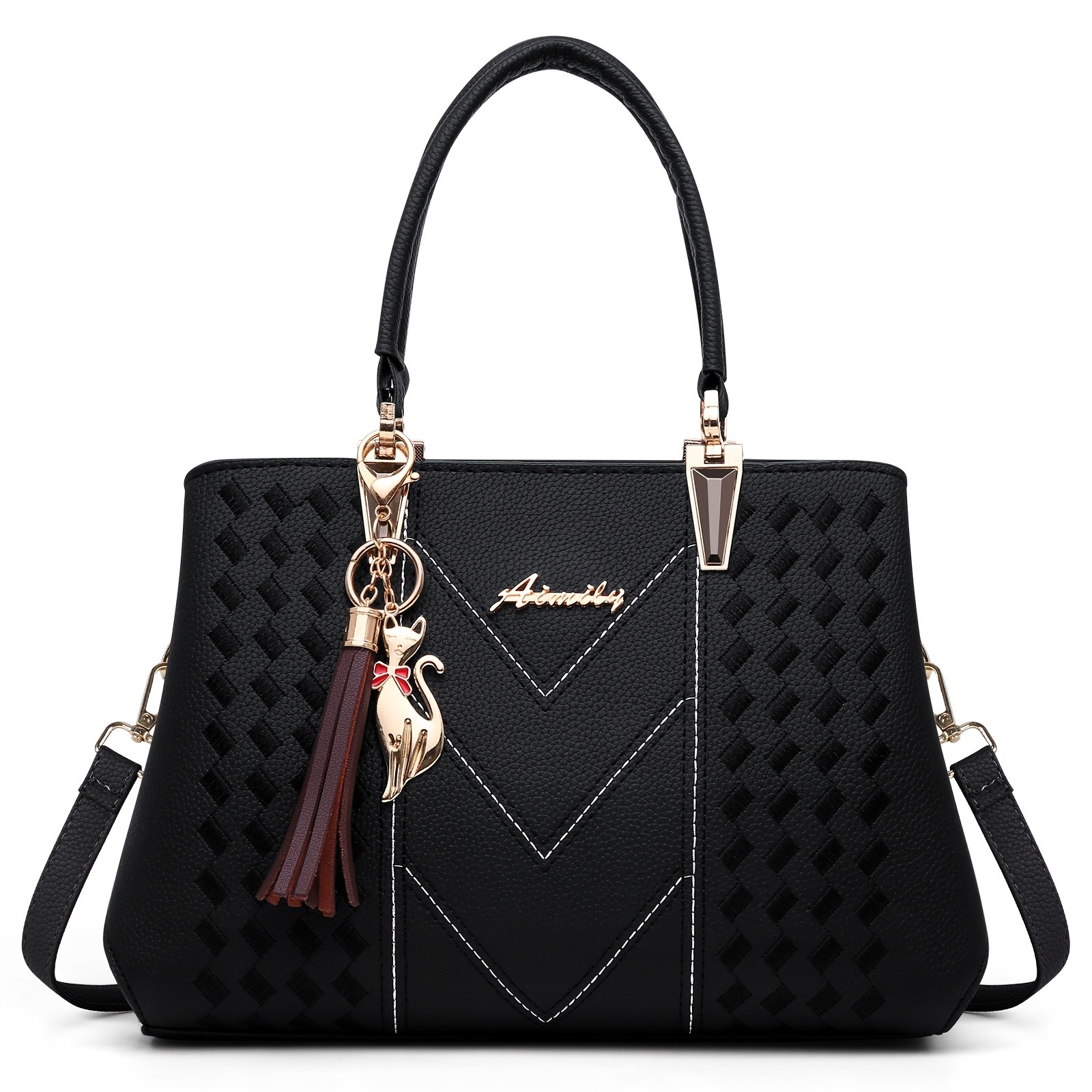 KTMOUW Womens Tote Bag Multiple Inner Pockets, Small Handbag, Waterproof Shoulder Bag, Stylish and Functional