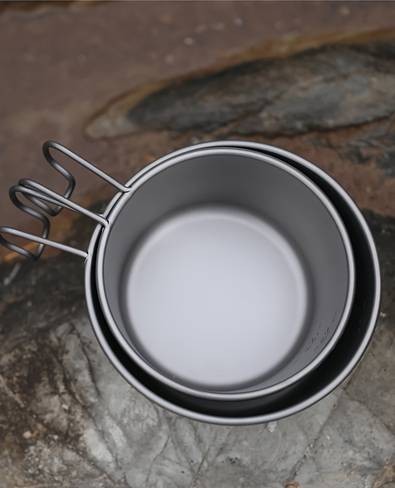 Tiartisan Ultralight Pure Titanium 260ml Camping Bowl Compact, Durable Food Container for Outdoor Adventures