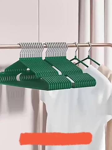 50pcs Heavy-Duty Non-Slip Metal Clothes Hangers  Space-Saving Garment Organizers for Coats, Shirts, and More