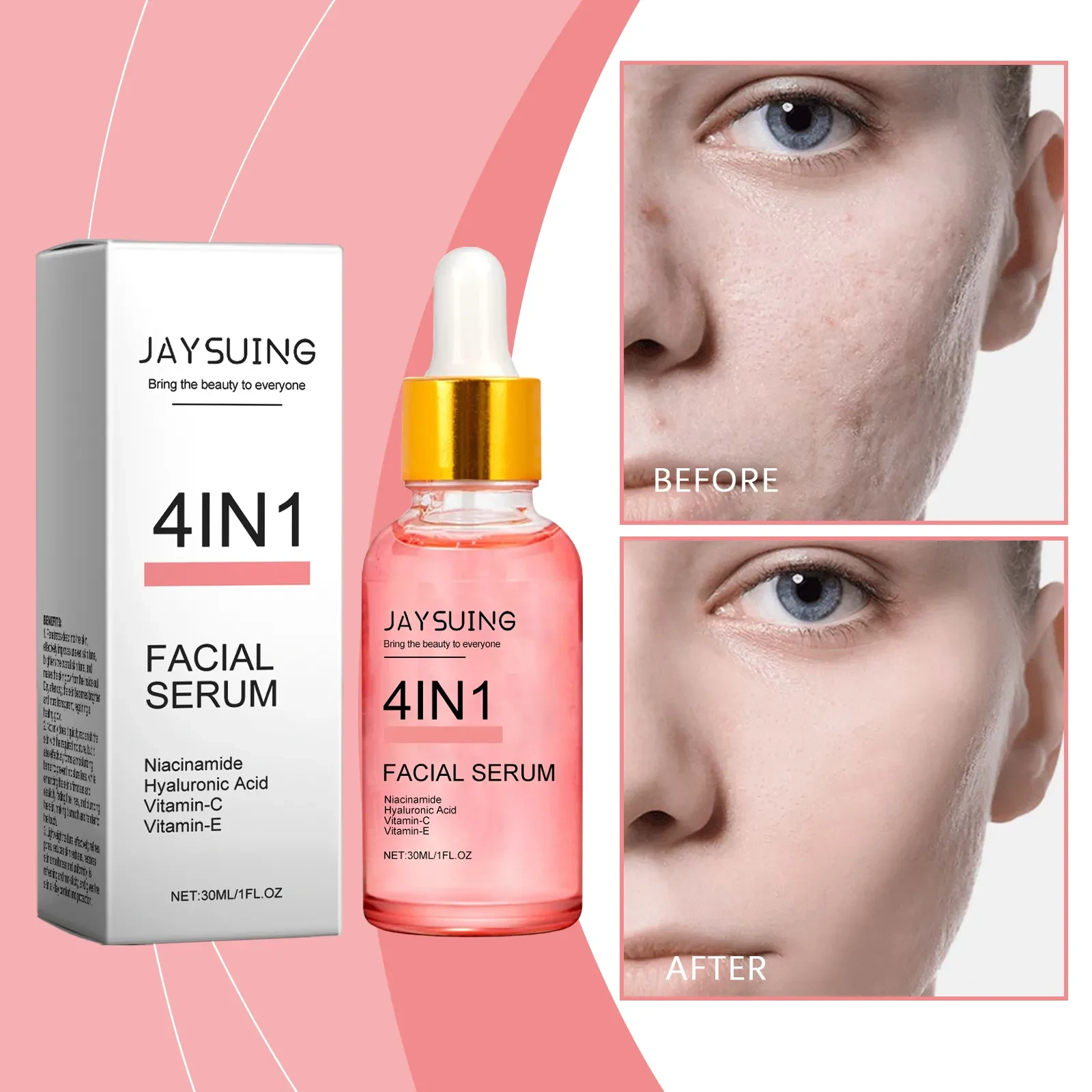 Jaysuing 4-in-1 Facial Serum  30ml | Hydrating, Brightening & Anti-Aging