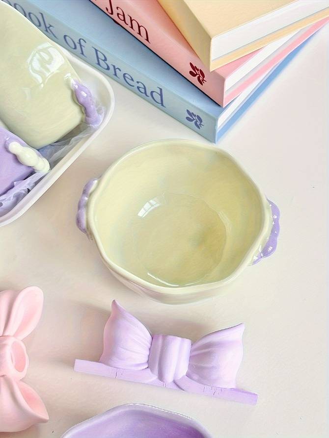 ITECHJOY 4pcs Macaron Colored Cute Bowls  Add a Touch of Charm to Your Dining Experience