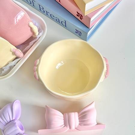 ITECHJOY 4pcs Macaron Colored Cute Bowls  Add a Touch of Charm to Your Dining Experience