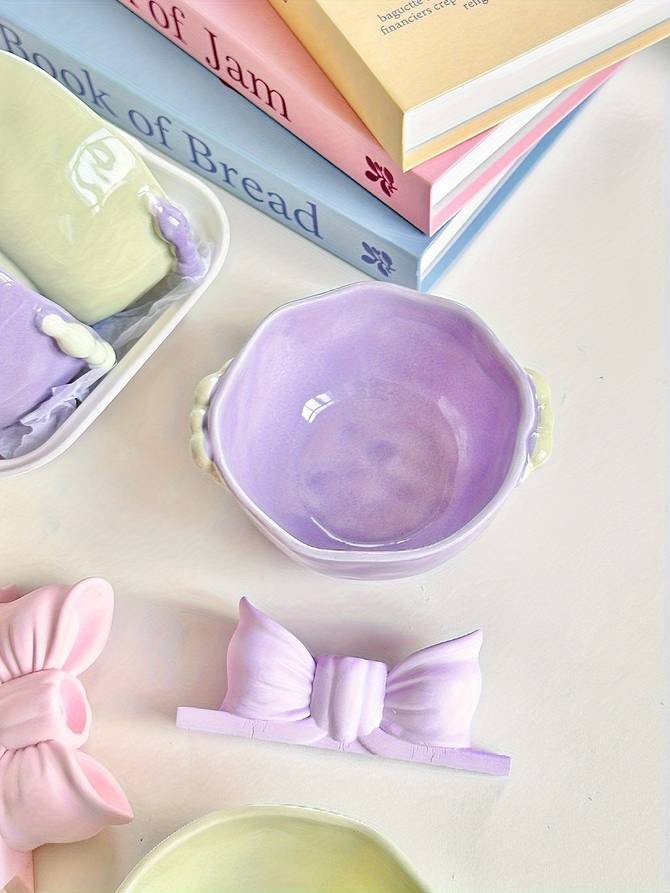 ITECHJOY 4pcs Macaron Colored Cute Bowls  Add a Touch of Charm to Your Dining Experience