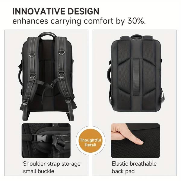 SWICKY Vacuum Backpack Travel Bag with Vacuum Pump & AirBack Compression System  The Ultimate Travel Companion