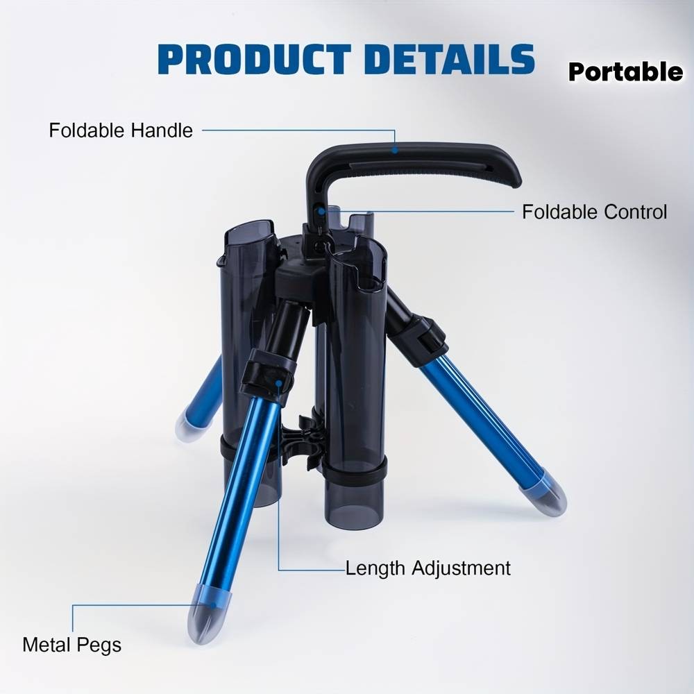 Goture 1pc Fishing Rod Triangle Holder Durable and Portable Rod Storage Solution