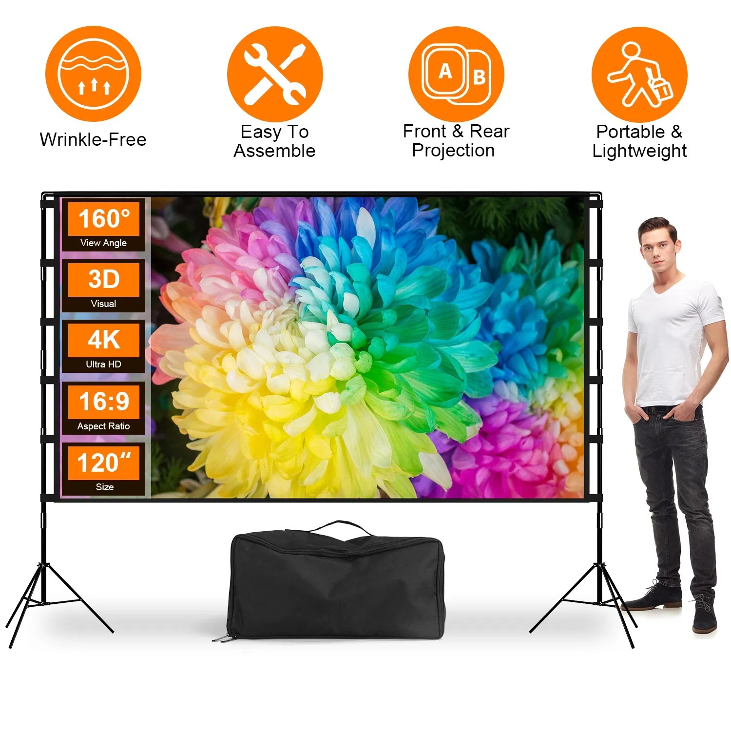 100 Inch Home Theater Projector Screen