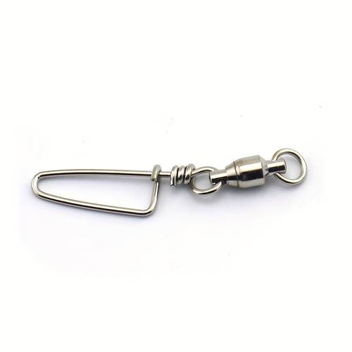 Goture 20/100pcs Stainless Steel Quick Pin B Type Connector Bearing Turn Ring  Reliable Fishing Gear for Seamless Connections