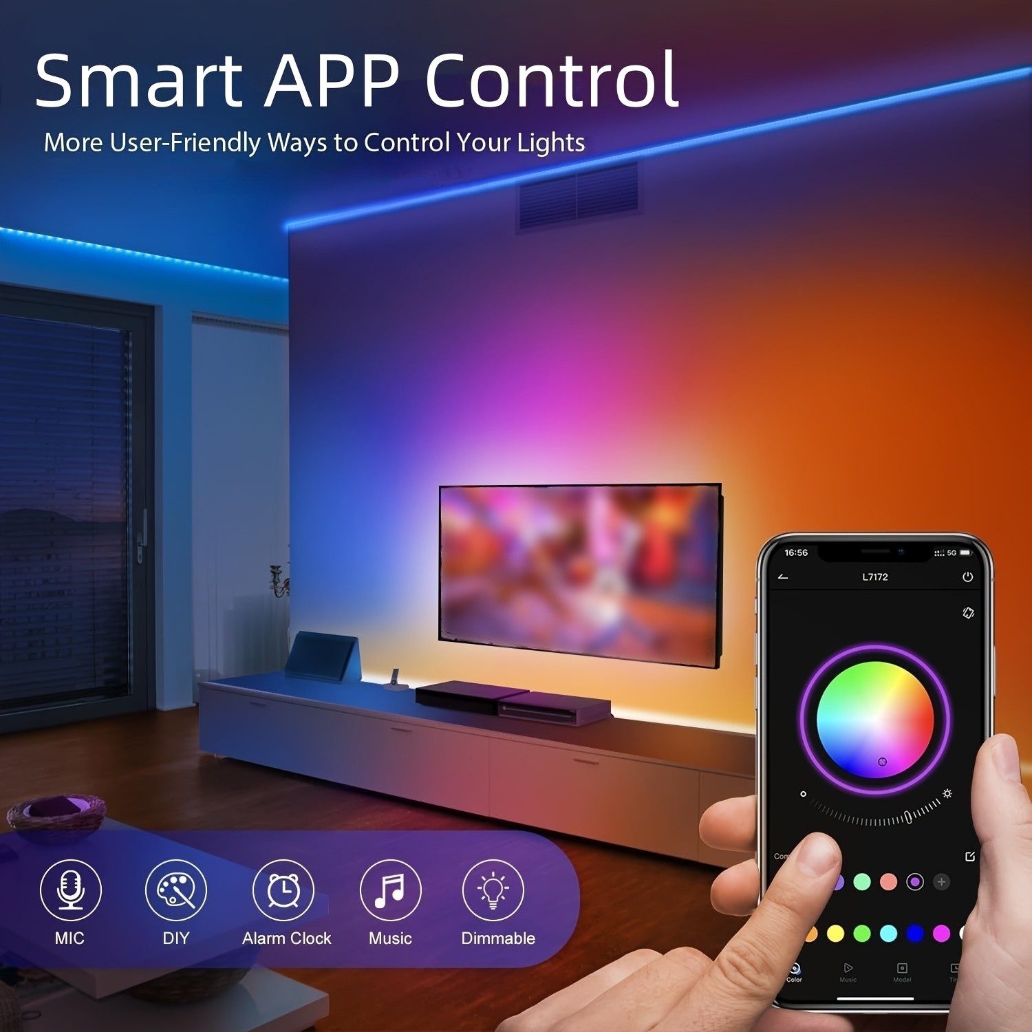 99.97cm-30.48meter Smart LED Strip Lights