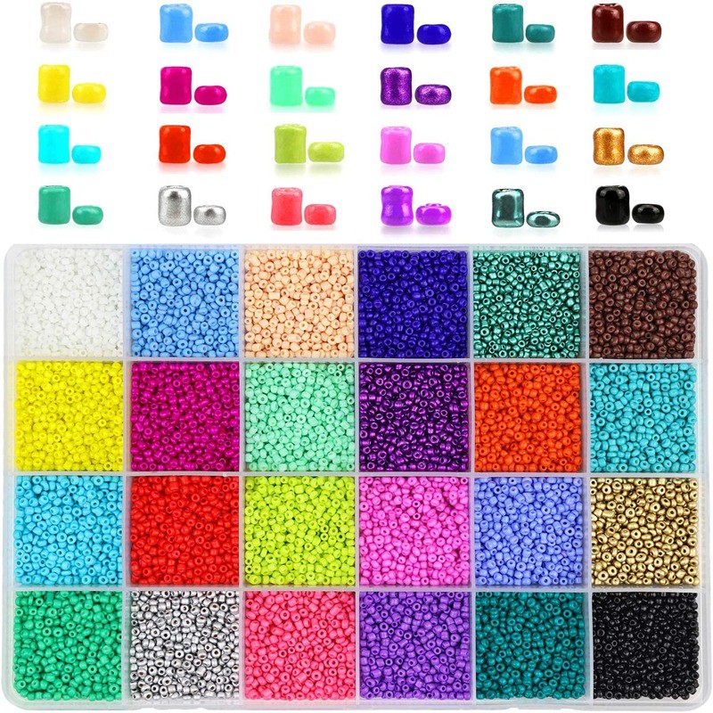 Colorful Glass Seed Beads