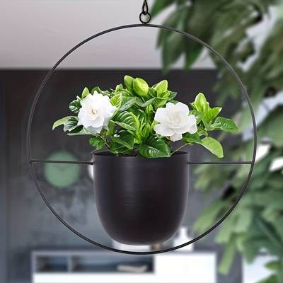 1 Set Boho Style Metal Hanging Pots  A Stylish and Creative Hanging Planter for Your Balcony Garden