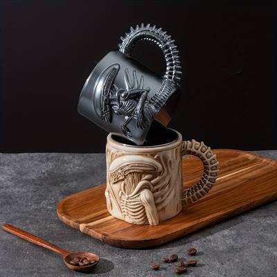 1pc Xenomorph 3D Stainless Steel Mug  A Unique Alien-Themed Mug for Coffee Lovers and Sci-Fi Fans