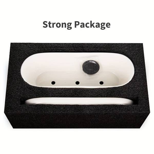 1pc Oval Ceramic Planter Pot with Drainage Hole Saucers Stylish Planter for Succulents, Herbs, and Cactus