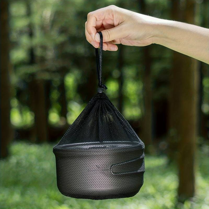 Boundless Voyage 1000ml/1L Titanium Camping Pot with Lid  Lightweight, Durable Outdoor Cooking Companion for Adventurers
