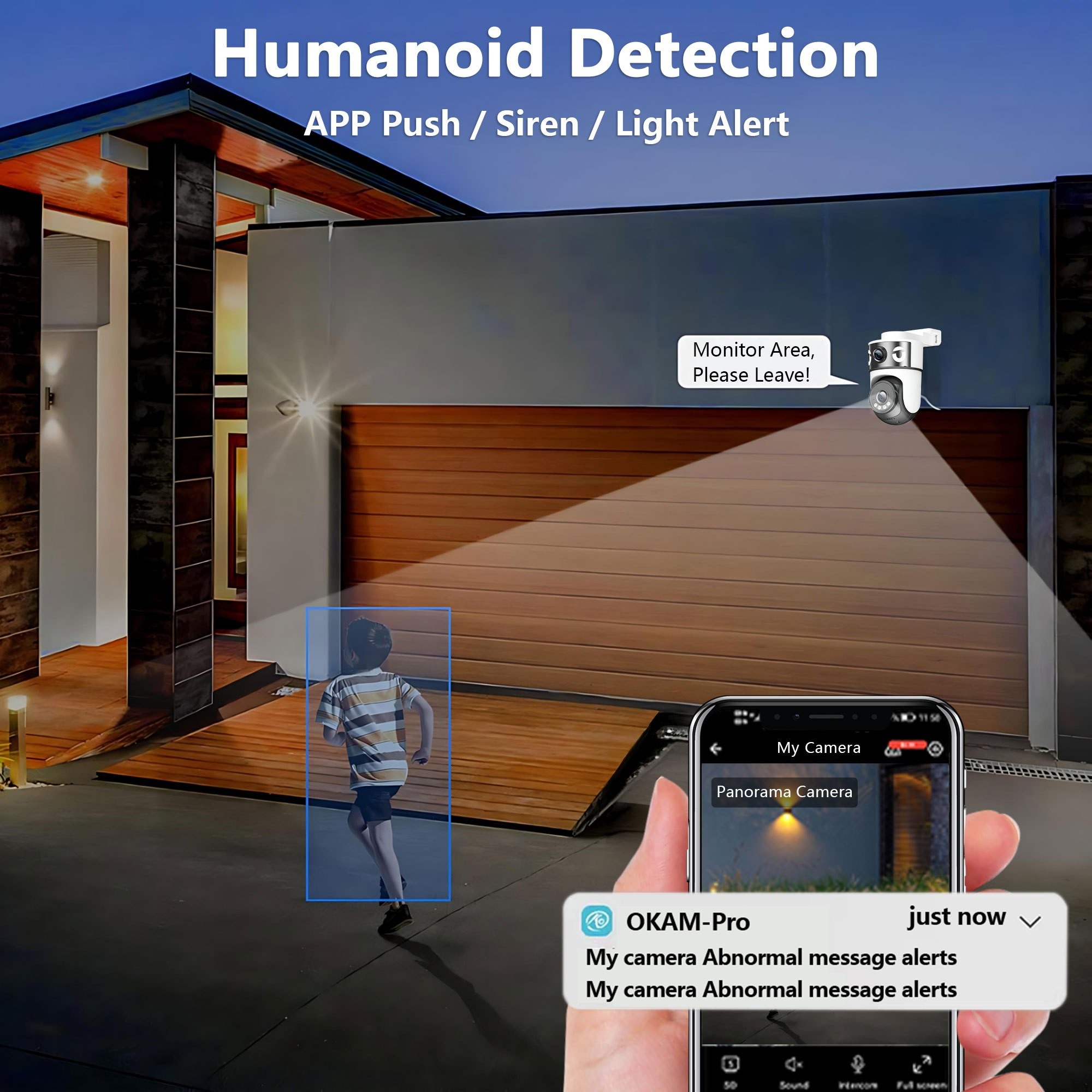 QMAIIHUILONG Dual Lens Wireless Security Camera