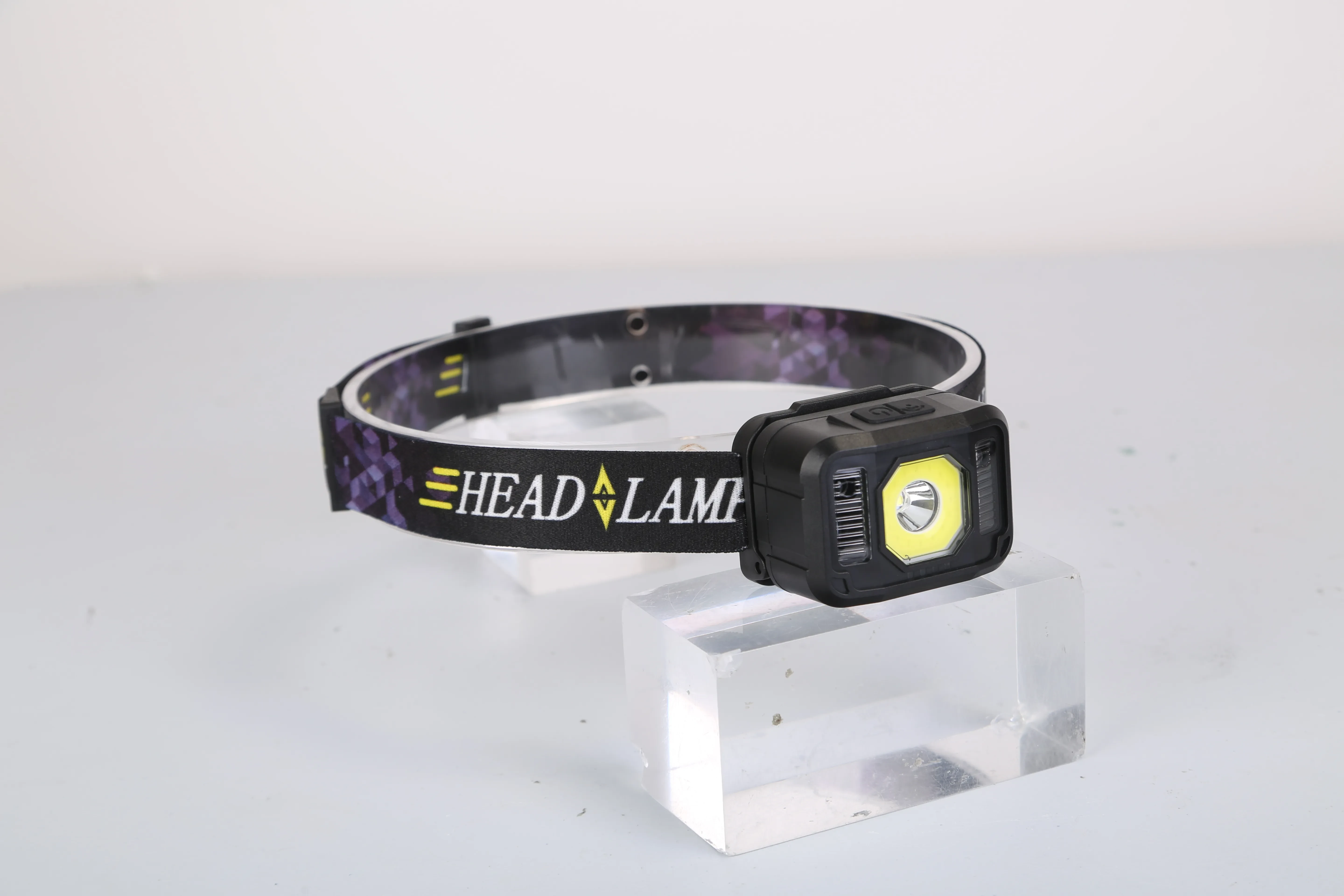 2Packs Rechargeable Motion Sensor Headlamp 6 Light Modes COB XPG Headlight Torch Flashlight For Fishing Running Camping Hiking