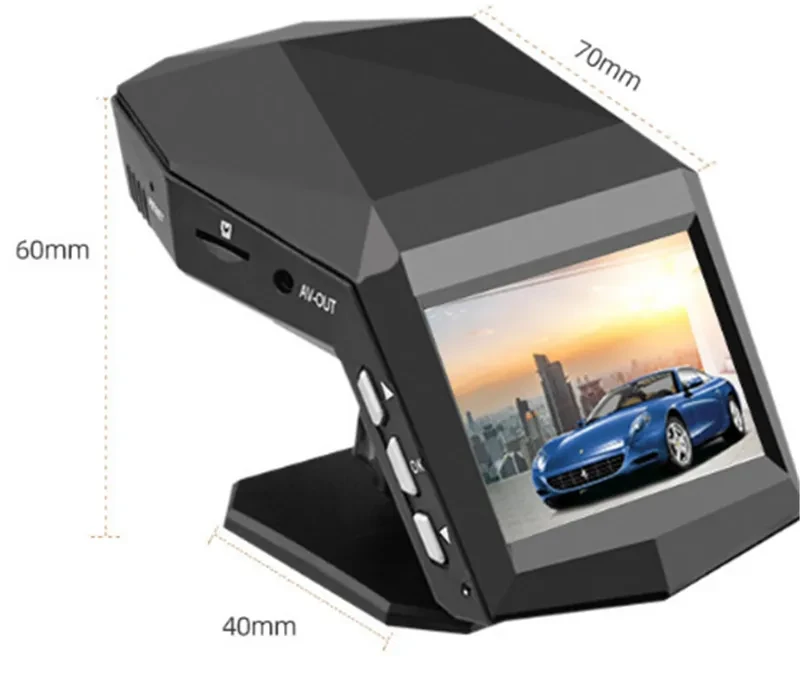 2 Inch Center Console HD Night Vision 1080 Car Driving Recorder