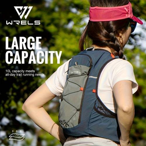WRELS Professional Trail Running Backpack  Lightweight, Large Capacity, Multi-Compartment Organizer for Hiking, Cycling & Ultrarunning