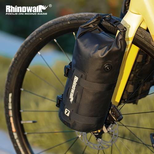 Rhinowalk Bike Front Fork Bag 4L-7L  Bicycle Frame Pack for Travel Luggage with Base and Dry Bag