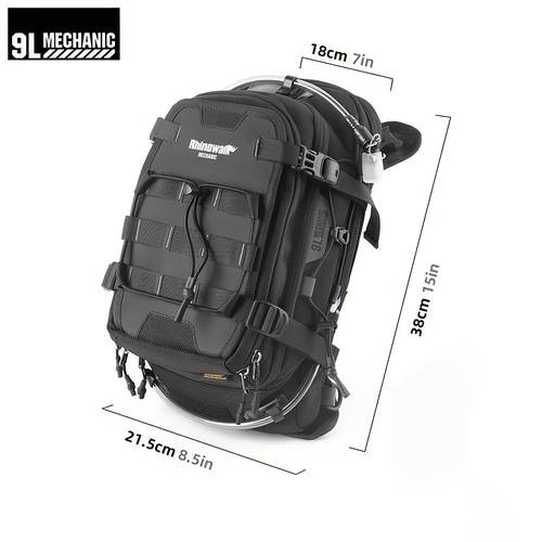 Rhinowalk Motorcycle Fuel Tank Bag  9L Multi-Functional Travel Backpack with Ample Storage Space