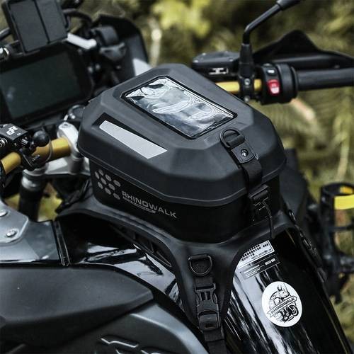 Rhinowalk Touchscreen Motorcycle Tank Bag 5.6L Large Capacity Camera Backpack for Travel & Storage