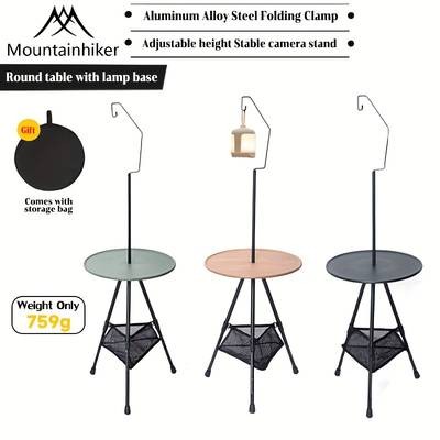 Lightweight Aluminum Table with Adjustable Height Casual Design for Outdoor Camping, Picnics, and Beach Use