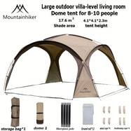 Mountainhiker Outdoor Camping Silvery-Plated Canopy Tent Anti-Ultraviolet Self-Driving Sunshade Dome Tent for 3-10 People