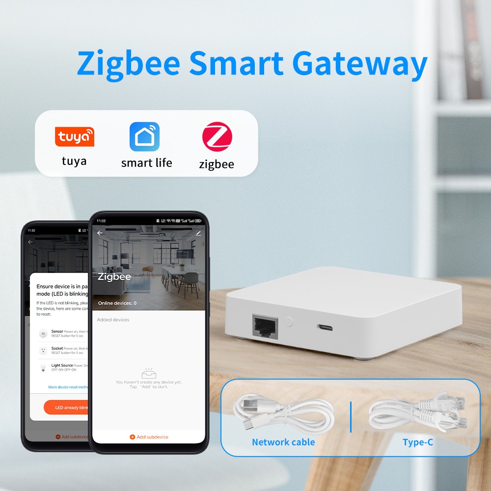 YFK Tuya ZigBee Hub/Wired Smart Home Bridge