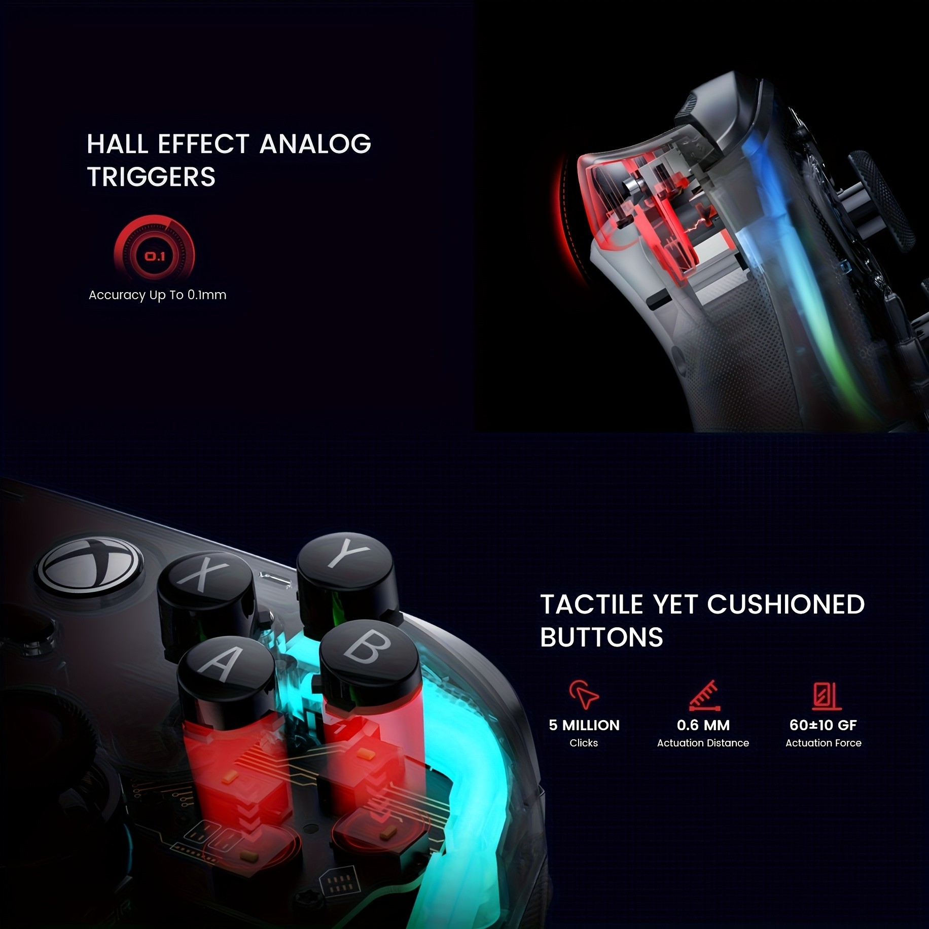 GameSir Kaleid Transparent Wired Controller