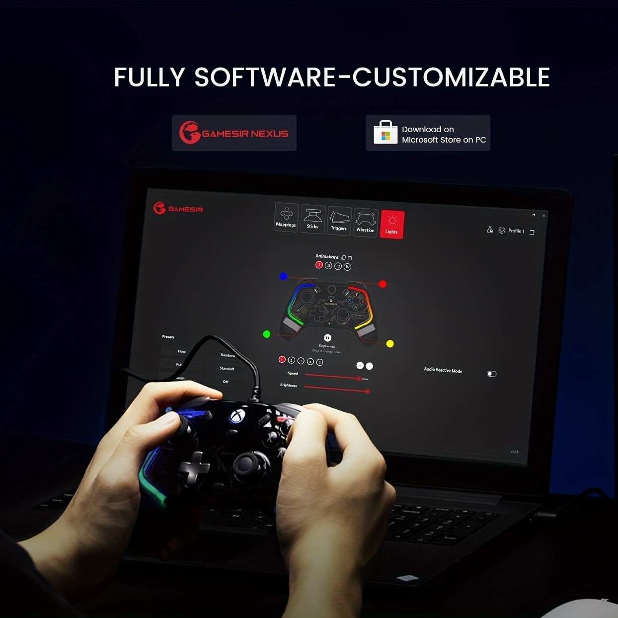 GameSir Kaleid Transparent Wired Controller