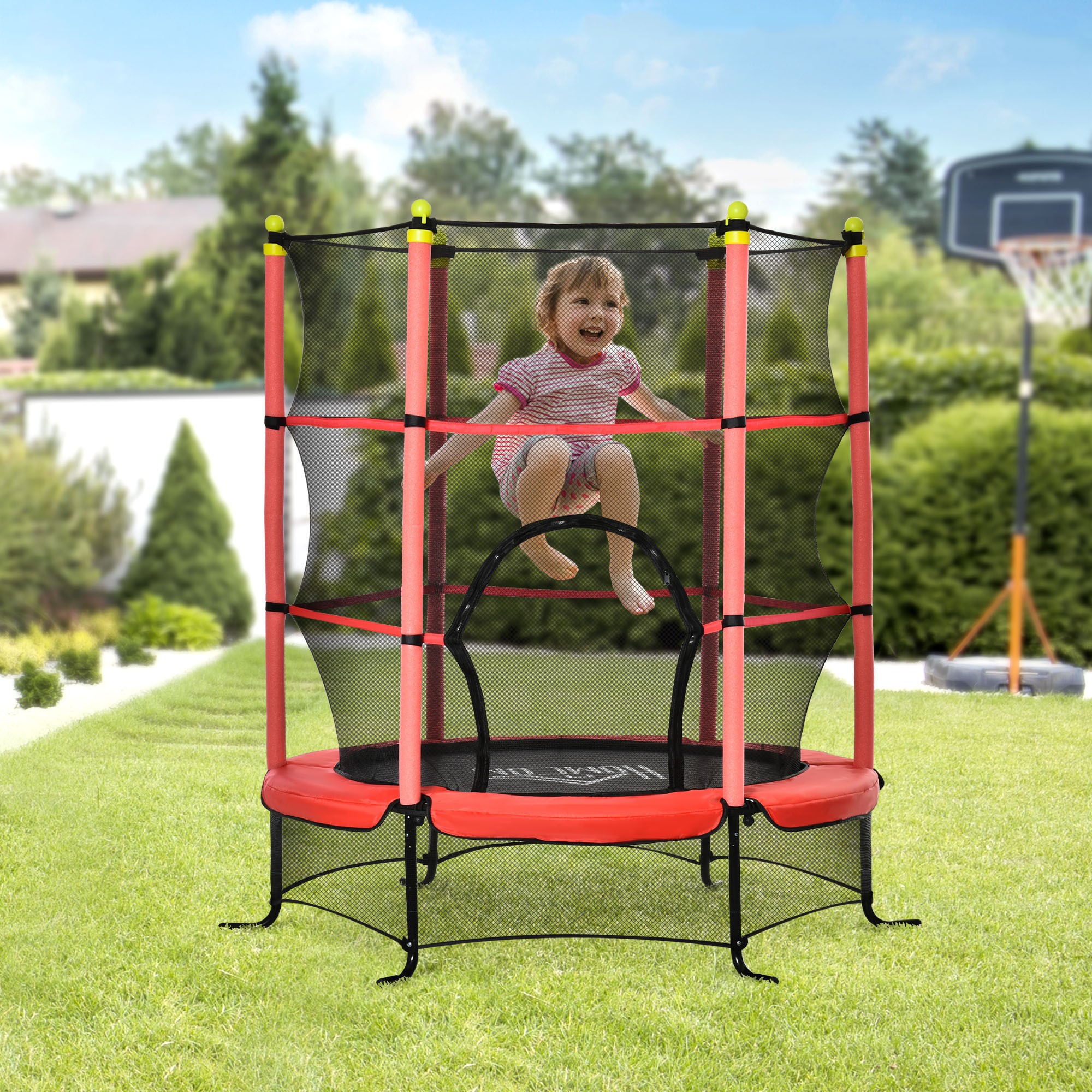 Trampoline With Enclosure