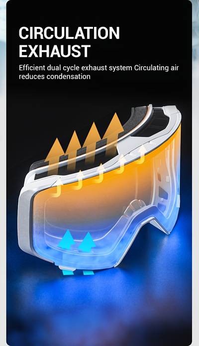 KAPVOE Skiing Glasses for Men & Women  Outdoor Sports Snow Eyewear with Magnetic Lens for Skiing & Snowboarding