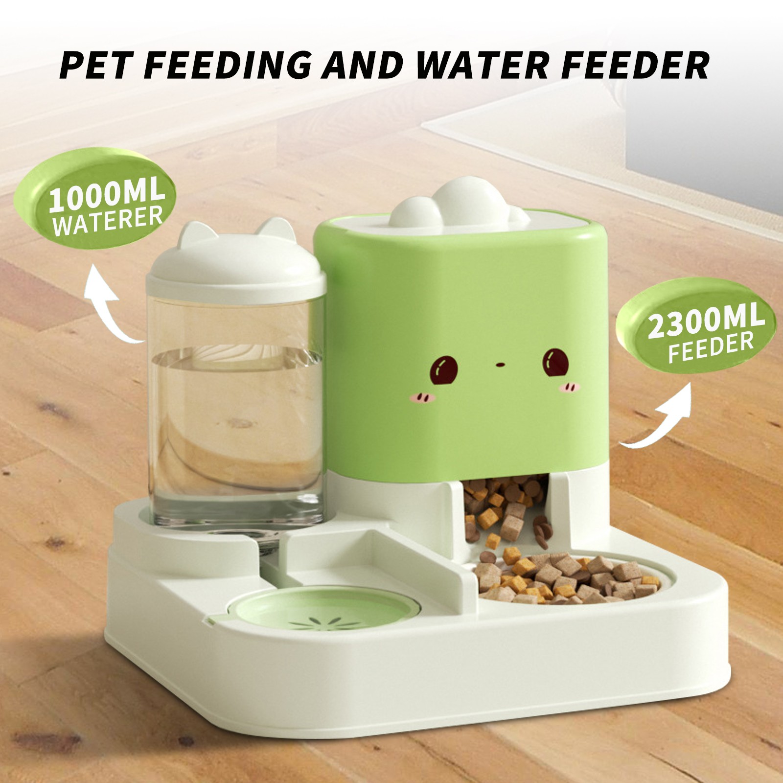 Cartoon Cloud Cat Ear Feeding and Watering Bowl