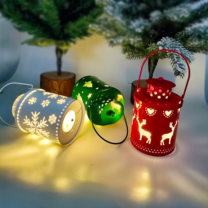 Christmas Candle Lights LED Small Lanterns for Creative Holiday Decoration