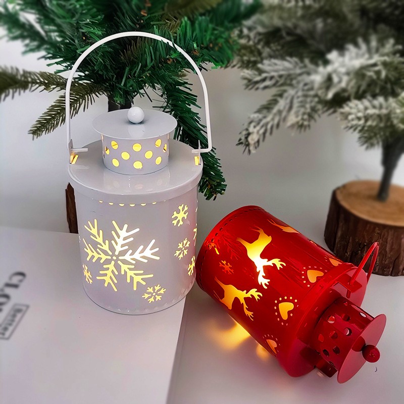 Christmas Candle Lights LED Small Lanterns for Creative Holiday Decoration