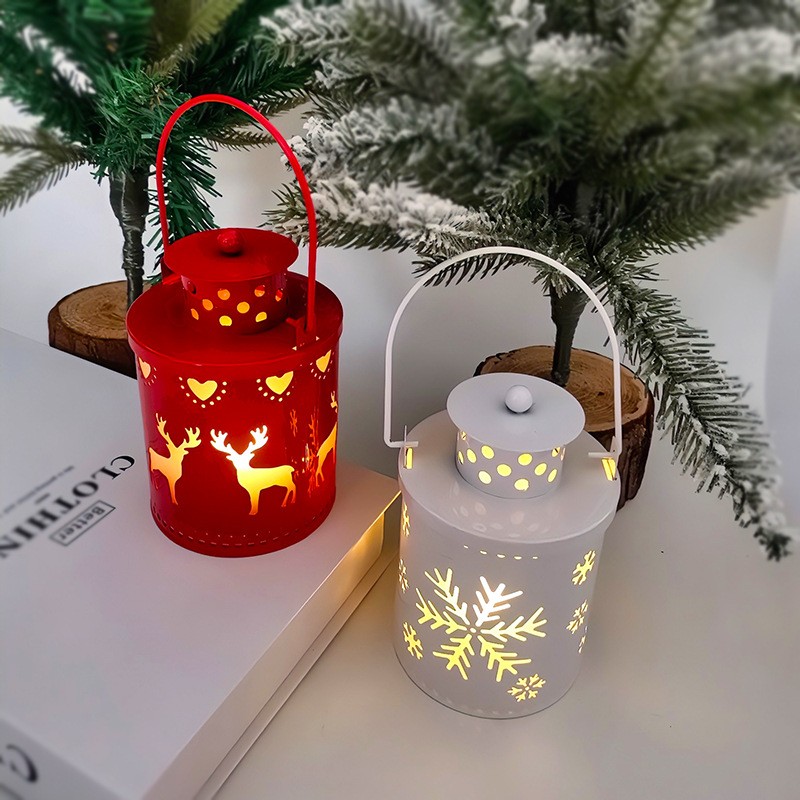 Christmas Candle Lights LED Small Lanterns for Creative Holiday Decoration