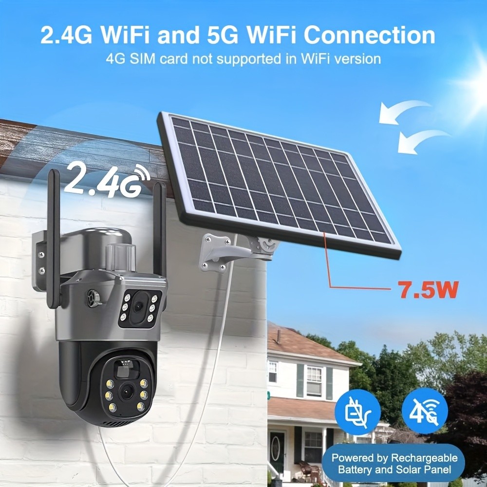 Devoccvo 4MP 2K Dual Lens PTZ Camera