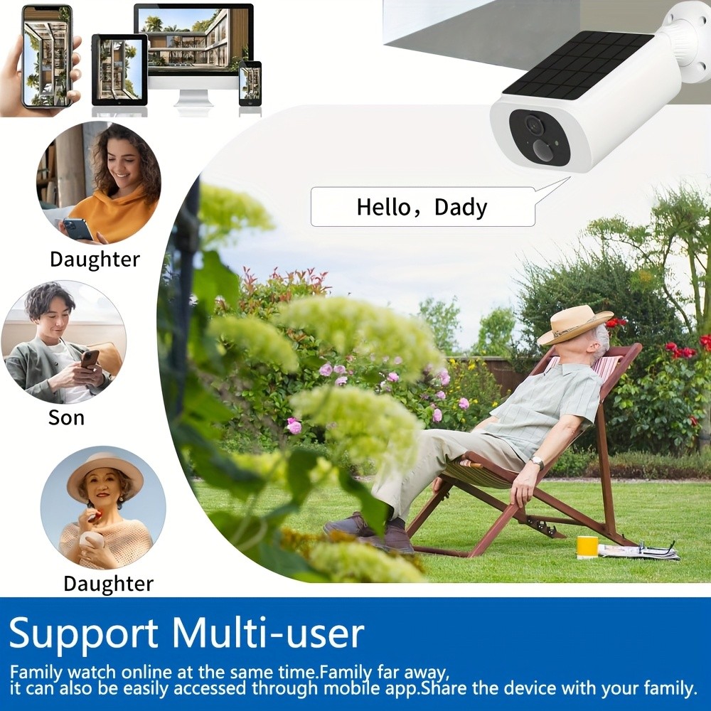 Devoccvo Outdoor Camera with Color Night Vision